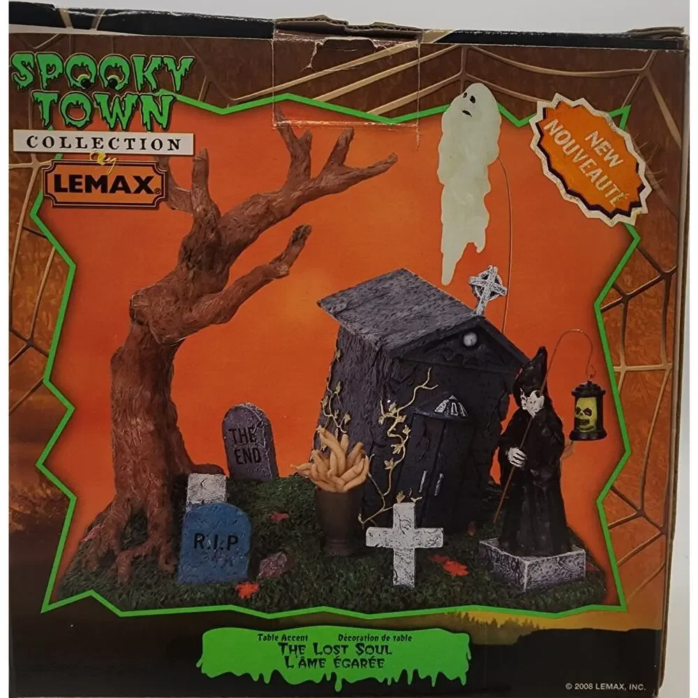 Lemax Halloween Spooky Town 2008 THE LOST SOUL 83676 w/ box